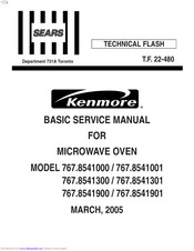 Kenmore 767.8541000 Service Manual
