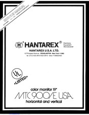 Hantarex MTC 900/E USA Serivce Manual