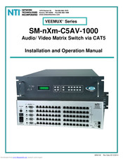 NTI VEEMUX SM-nXm-C5AV-1000 Installation And Operation Manual