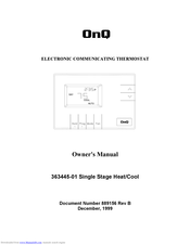 Onq 363445-01 Owner's Manual