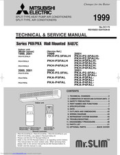 Mitsubishi Electric Mr.Slim PKH-P3FALH Technical & Service Manual