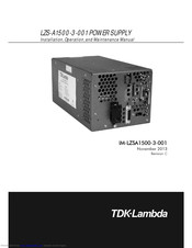 TDK-Lambda LZS-A1500-3-001 Installation, Operation And Maintenance Manual