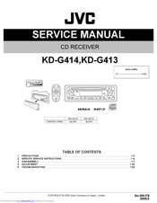 JVC KD-G413 Service Manual