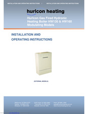 Huricon Heating HW130 Installation And Operating Instructions Manual