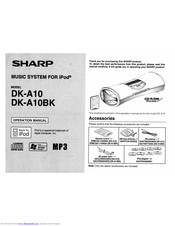 Sharp DKA10 - I-Elegance Boombox User Manual