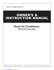 Heat Controller Room Air Conditioners Remote Controller Owner's Manual