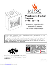 MHSC SB44SS Installation, Operation And Maintenance Manual