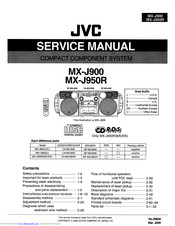 JVC CA-MXJ900 Service Manual