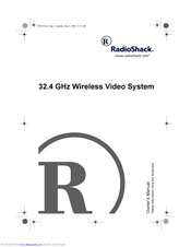 Radio Shack 32.4 GHz Wireless Video System Owner's Manual
