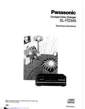 Panasonic SL-PD349 Operating Instructions Manual