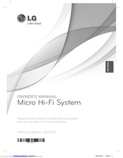 LG CMS2521F Owner's Manual