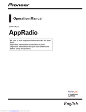 Pioneer APP Radio 3 Operation Manual