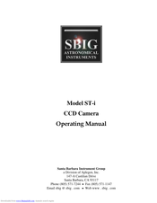 Santa Barbara Instrument Group ST-i Operating Manual
