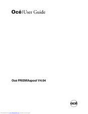 Oce PRISMAspool User Manual