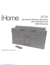 iHome iBT44 Instruction Manual