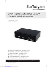 StarTech.com SV231DVIUAHR Instruction Manual