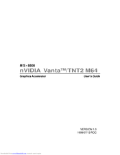 Nvidia Vanta/TNT2 M64 User Manual