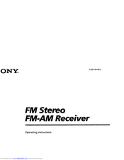 Sony STR-DE845 Operating Instructions Manual