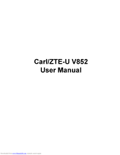 Zte ZTE-U V852 User Manual