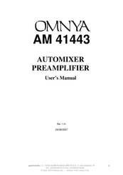 Omnya AM 41443 User Manual