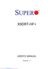 Supero X9DRT-HF+ User Manual