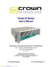 Crown FME 1000W User Manual
