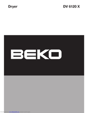 Beko DV 6120 X Owner's Manual