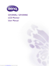 BenQ G910WAE User Manual