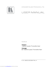 Kramer TR-92 User Manual