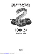 Python 1000 ESP Installation Manual