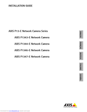 Axis P1347-E Installation Manual