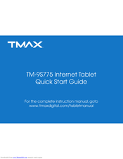 TMAX Digital TM9S775 Quick Start Manual