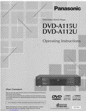 Panasonic DVD-A115U Operating Instructions Manual