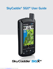 Skycaddie SGX User Manual