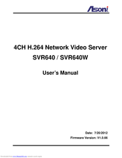 Asoni SVR640W User Manual