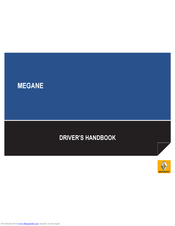 Renault Megane Driver's Handbook Manual
