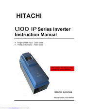 Hitachi L100 IP Series Instruction Manual