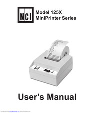 NCI MiniPrinter 1253 User Manual