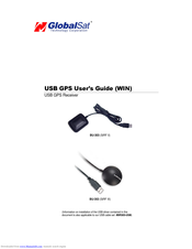 Global Sat BU-303 User Manual