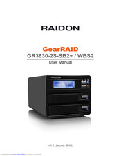 Raidon GearRAID GR3630-2S-WBS2 User Manual