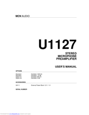 MCN Audio U1127 User Manual