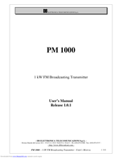 DB PM 1000 User Manual
