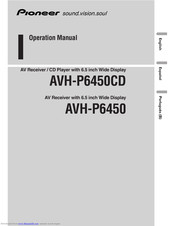 Pioneer AVH-P6450CD Operation Manual