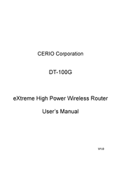 Cerio eXtreme DT-100G User Manual