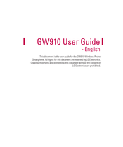 LG GW910 User Manual