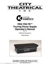 City Theatrical Color Kinetics PDS-750-TR Operator's Manual