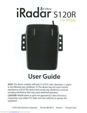 Cobra iRadar S120R User Manual