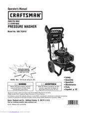 Craftsman 580.752610 Operator's Manual