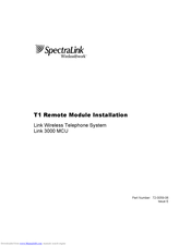 SpectraLink 3000 MCU Installation Manual