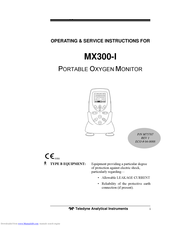 Teledyne MX300 Operating/Service Instructions Manual